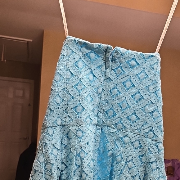 Lilly Pulitzer Strapless Turquoise Dress - Picture 3 of 16